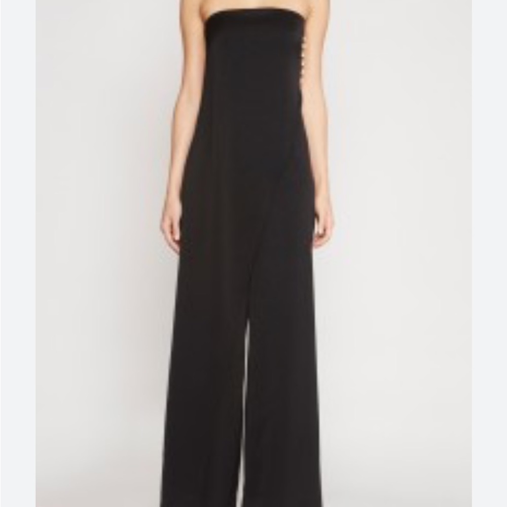 CAMILLA AND MARC TIMELESS STRAPLESS BLACK JUMPSUIT